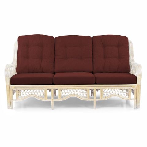Malibu Handmade 3-Seater Natural Rattan Wicker, Medium Brown regarding Understanding the Appeal of Malibu 3-Piece Rattan Wicker Living Room Sets