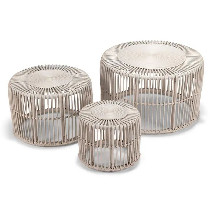 Margaret 3 Piece Rattan Round Coffee Table Set By Room And Co. - Style ... within Artina 3-Piece Rattan Coffee And End Table Set Natural