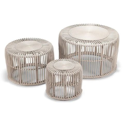Margaret 3 Piece Rattan Round Coffee Table Set By Room And Co. - Style ... within Artina 3-Piece Rattan Coffee And End Table Set Natural