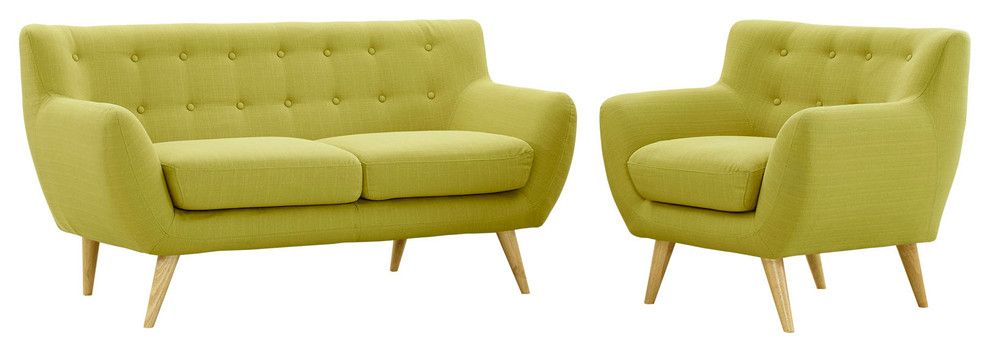Modern Contemporary Living Room 2-Piece Set, Green, Fabric, Plywood ... for Maximizing Comfort and Style with Modern Contemporary Living Room 2-Piece Sets