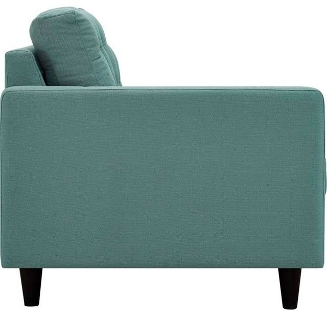 Modern Laguna Empress Left-Facing Upholstered Fabric Loveseat, 64.5 ... inside Design Philosophy and Comfort Integration in Modern Upholstered Seating