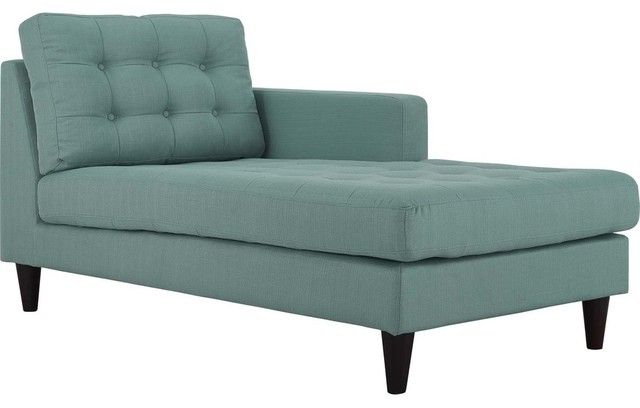 Modern Laguna Empress Right-Arm Upholstered Fabric Chaise, 63.5&quot;Lx35.0 ... within Modern Laguna Empress Upholstered Fabric Bumper