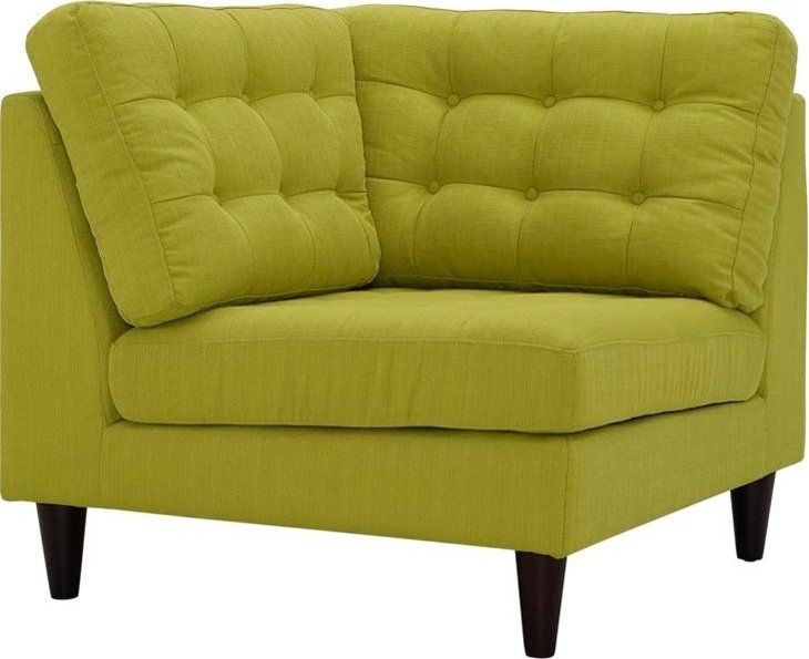 Modern Wheatgrass Empress Upholstered Fabric Corner Sofa, 36&quot;Lx36&quot;Wx35 ... with regard to Modern Laguna Empress Upholstered Fabric Corner Sofa