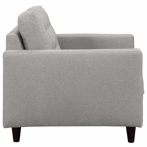 Modway Empress Upholstered Armchair - Light Gray Mw-Eei-1013-Lgr At ... within Empress Upholstered Armchair, Gray