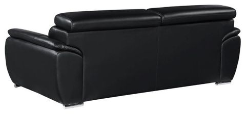 Nestore Premium Genuine Leather Match 3-Piece Sofa Set - Contemporary ... regarding How to choose the right white leather sofa for your living space