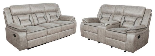 Pemberly Row 2-Piece Faux Leather Upholstered Motion Living Room Set ... for Pemberly Row 2-Piece Mid-Century Fabric Upholstered Living Room Sofa Set Teal