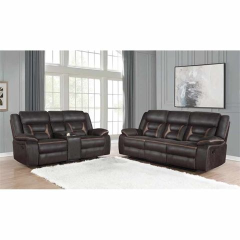 Pemberly Row 2-Piece Faux Leather Upholstered Motion Living Room Set ... regarding Maximizing Comfort and Functionality in Modern Living Room Sets