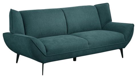 Pemberly Row 2-Piece Mid-Century Fabric Upholstered Living Room Sofa ... within Pemberly Row 2-Piece Mid-Century Fabric Upholstered Living Room Sofa Set Teal