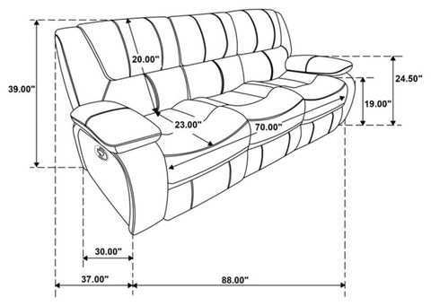 Pemberly Row 2-Piece Transitional Fabric Upholstered Sofa Set In Red ... inside Pemberly Row 3-Piece Transitional Fabric Upholstered Sofa Set In Red