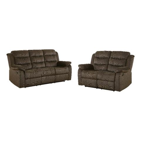 Pemberly Row 2-Piece Transitional Velvet Tufted Reclining Sofa Set In ... throughout Maximizing Comfort and Functionality in Modern Living Room Sets