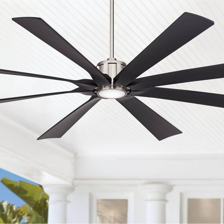 Designing outdoor spaces with modern black matte ceiling fans