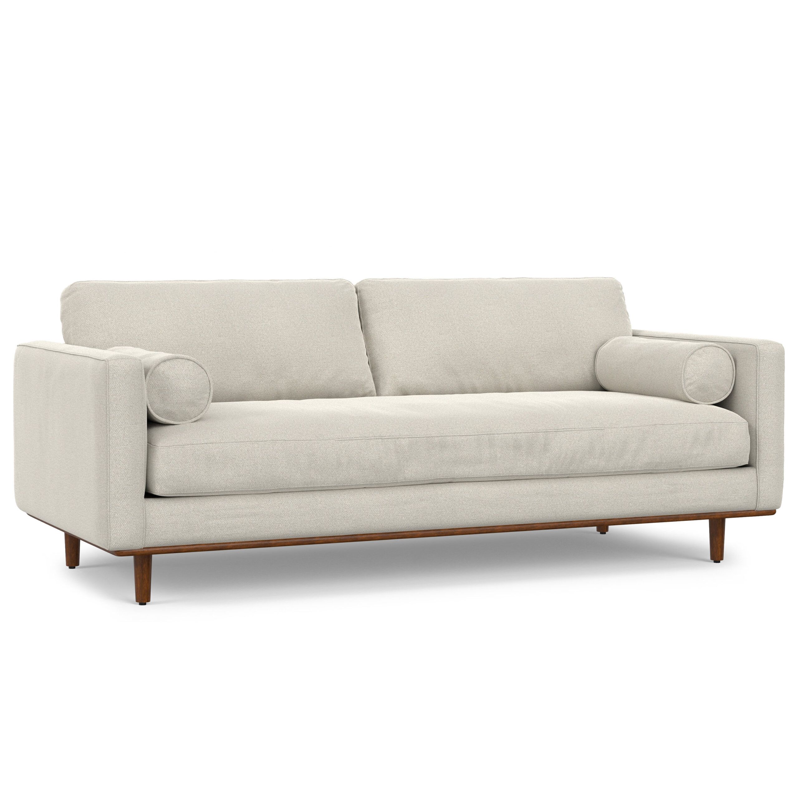 Simpli Home Morrison 89&quot;W Woven-Blend Fabric Mid-Century Modern Sofa ... for Design Insights Behind Morrison's Popular 89 inch Woven-Blend Fabric Furniture