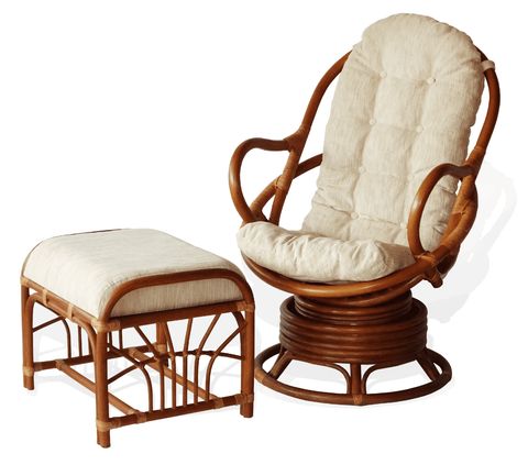 Sk New Interiors Set Of 2 Java Swivel Rocking Lounge Chair Natural ... in Java Swivel Rocking Rattan Wicker Chair W/Cream Cushion W/Ottoman, Colonial
