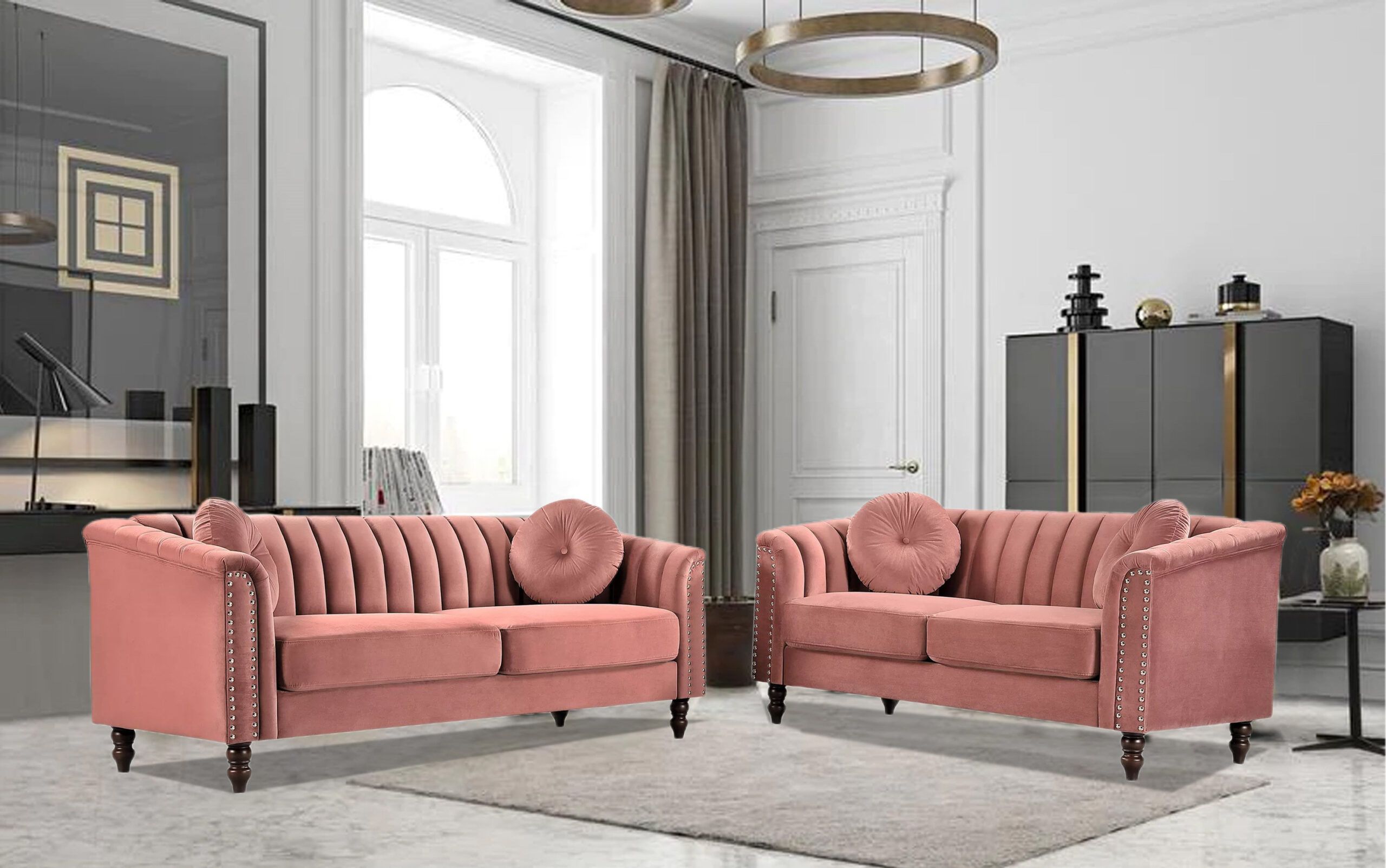 Usp Furniture 2 - Piece Velvet Living Room Set &amp; Reviews | Wayfair for The Art of Choosing the Right Velvet Sofa Set for Your Home
