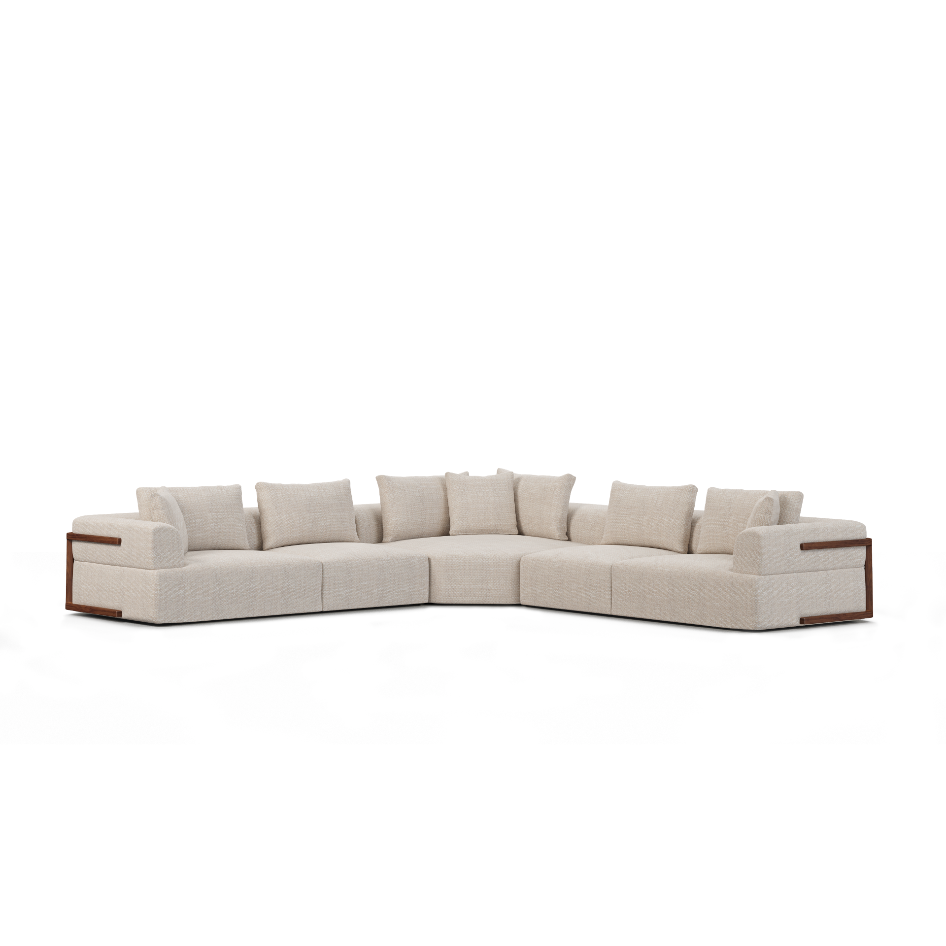 Warner Oatmeal 3 Piece Sofa Set With Corner Piece By Mercana | Decorilla in Warner Oatmeal 2-Piece Long Sofa Set