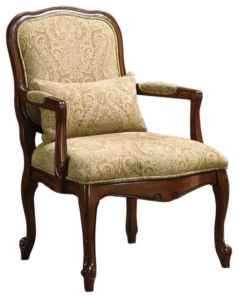 Waterville Traditional Accent Fabric Chair With Pillow, Dark Cherry ... within Why Winfrey Traditional Chairs Remain a Staple in Elegant Homes