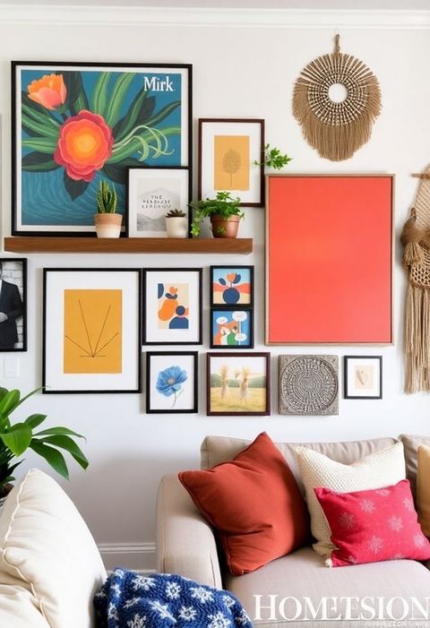 10 Creative Ideas For Small Wall Decor In Every Room in Tiny Spaces Wall Art Layering