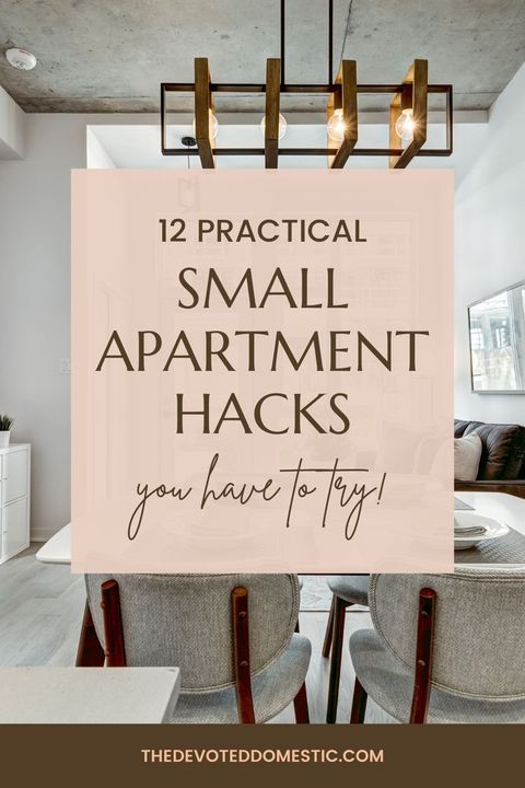 12 Genius Small Apartment Hacks You Have To Know About! | Small ... intended for Small Apartment Renter Friendly Hacks