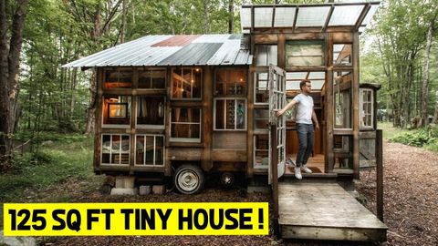 125 Sq Ft Tiny House Tour! (Full Airbnb Tiny Home Tour) - Youtube intended for 331 Sq Ft Tiny House Secrets I Wish Someone Had Told Me