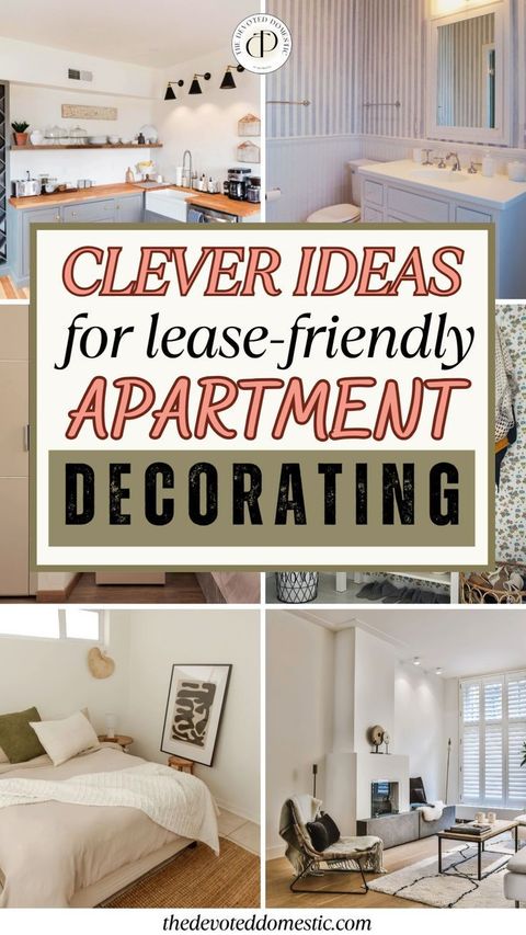 13 Clever Ideas For Lease-Friendly Apartment Decorating Every Renter ... inside Creative solutions for maximizing small rental living spaces