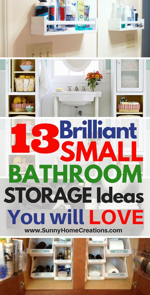 13 Mind Blowing Small Bathroom Storage Ideas | Small Bathroom ... regarding Bathroom Organization Small Spaces Loved