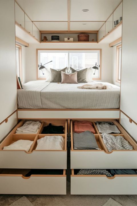 15 Cozy Tiny House Bedroom Storage Ideas: Smart Solutions For Small ... throughout Tiny Home Storage Solutions