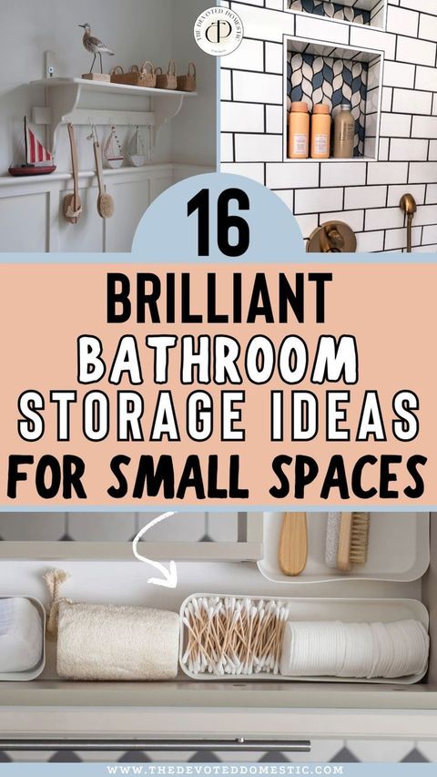 16 Brilliant Bathroom Storage Ideas For Small Spaces Worth Getting ... for Why My Small Bathroom Storage Failed (And What I Did Instead)