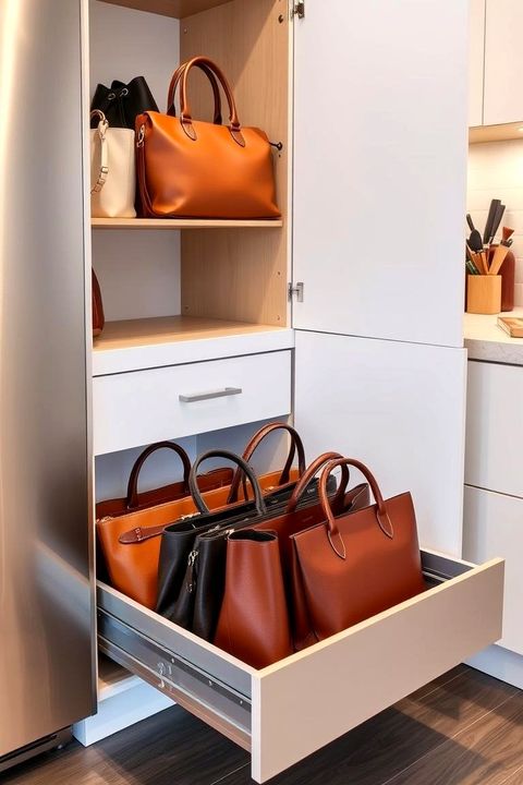 17 Purse Storage Ideas For Organized Closets And Entryways pertaining to Why Most Purse Drawer Techniques Fail (The Real Reason)