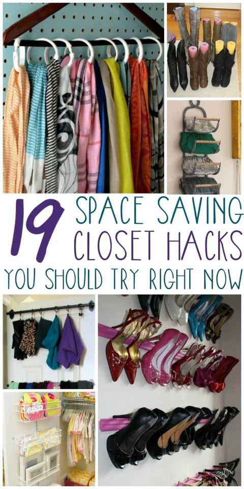 19 Hacks That Show You How To Organize Your Closet – Idiom Studio throughout Shower Rings Closet Hacks