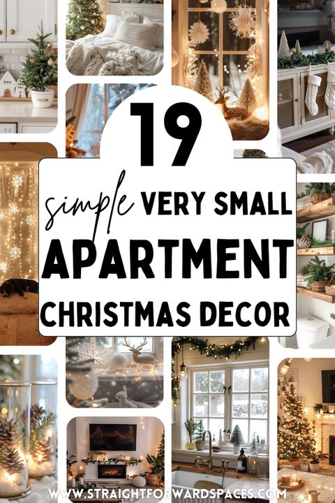 19 Small Apartment Christmas Decor Ideas For Every Room with Cozy Studio Apartment Holiday Decorations Tour
