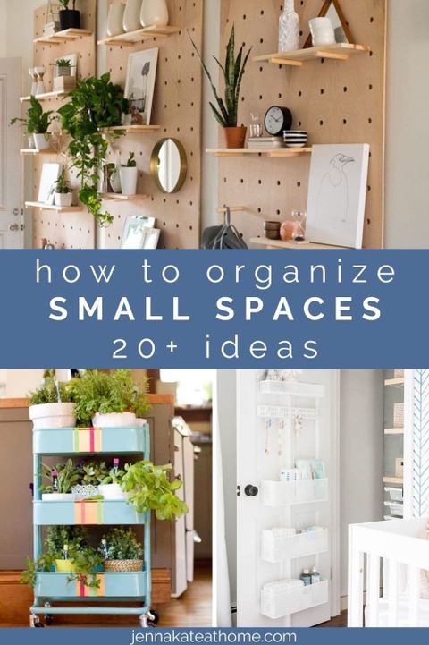 20+ Brilliant Ideas For Organizing Small Spaces - Jenna Kate At Home with Small Space Organizing Items Experts