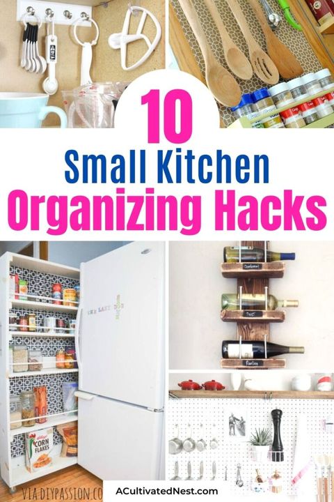20 Ideas For Organizing A Small Kitchen- A Cultivated Nest in Why Most Small Kitchen Storage Ideas Fail (And What Works)