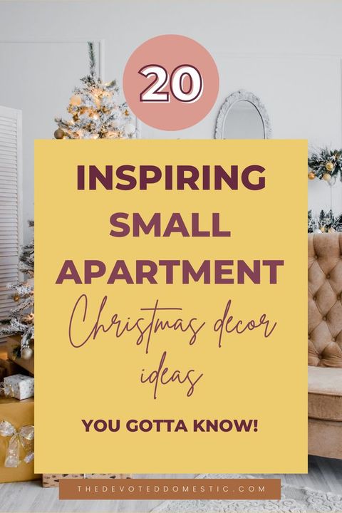 20 Inspiring Small Apartment Christmas Decor Ideas | Christmas ... throughout Holiday Apartment Tour Secrets Professionals Use (That Beginners Miss)