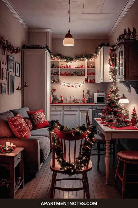 20 Small Apartment Christmas Decoration Ideas - Apartment Notes within The Small Apartment Holiday Mistake That Cost Me $500