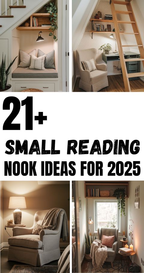 21 Small Reading Nook Ideas For 2025 In 2025 | Living Room Nook ... for Small Space Reading Nook Secrets I Wish Someone Had Told Me
