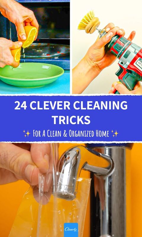 24 Clever Cleaning Tricks For Everyday Life | Reinigungstipps, Tricks ... for Ingenious Cleaning Hacks Household Items