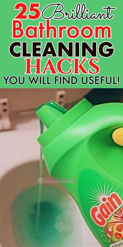 25 Brilliant Bathroom Cleaning Hacks For Your Home In 2024 | Bathroom ... with regard to Brilliant Bathroom Cleaning Spinner Idea