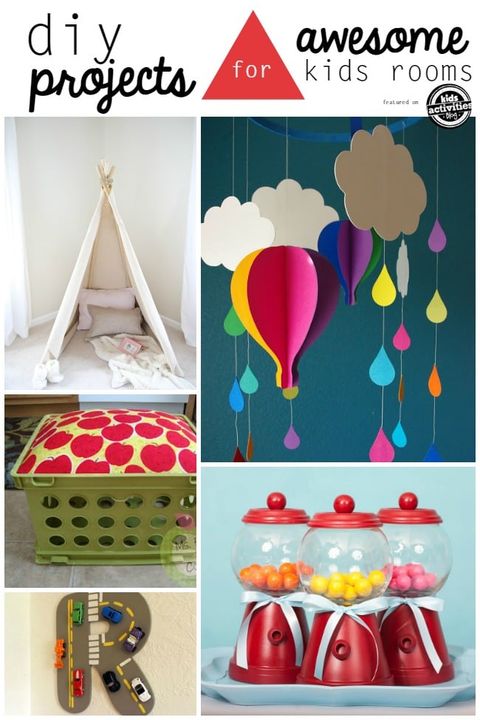 25 Creative Diy Projects For Kids Rooms in Creative room makeovers that cost less than you think