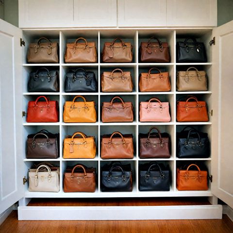 25 Purse Storage Ideas For Organizing Your Handbags for Tried Purse Drawer Methods