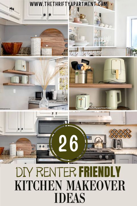 26 Diy Renter Friendly Kitchen Makeover Ideas for Renter Friendly Cleaning Tips
