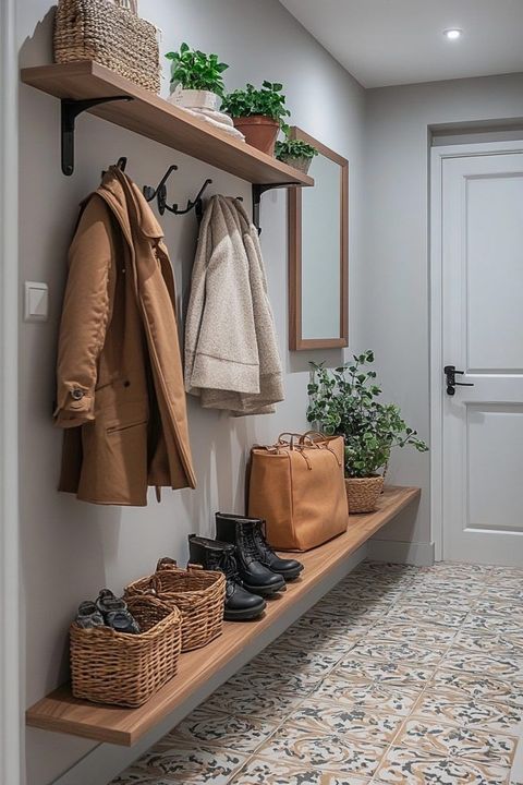 29 Minimalist Meets Function In These Tiny Apartment Entryways ... for Struggling With Small Apartment Entryway Organization? Here's What's Really Going Wrong