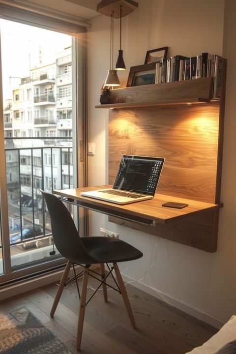 29 Small Apartment Ideas For Smart And Efficient Living | Desk In ... with Struggling With Desks for Cramped Small Spaces? Here's What's Really Going Wrong