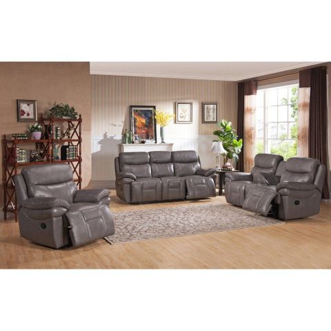 3 Piece Gray Leather Living Room Set At Keira Frank Blog in Modern Contemporary Sofa Loveseat And Armchair, 3-Piece Set, Gray
