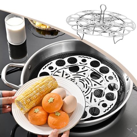 304 Stainless Steel Folding Steamer Tray, Durable Rust-Proof Space ... regarding Space Saving Cooking Tools Kitchen