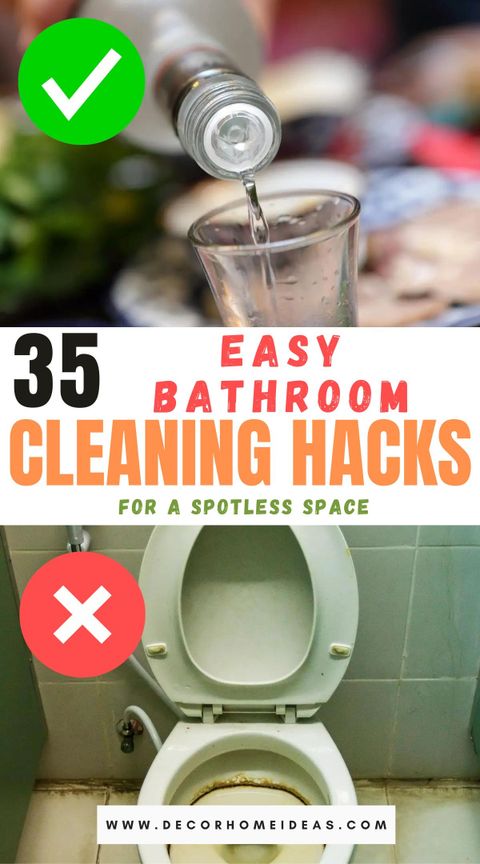 35 Fantastic Bathroom Cleaning Hacks To Help You Achieve Sparkling Serenity with Bathroom cleanliness breakthrough using surprisingly simple household items