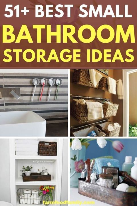 51+ Best Small Bathroom Storage Designs & Ideas For 2025 | Small ... pertaining to Bathroom Storage Solutions I Wish Someone Had Told Me Earlier