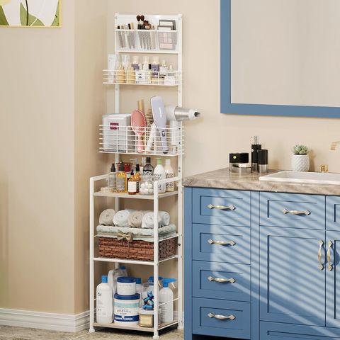 6-Tier Bathroom Storage Shelves,Bathroom Organizer Thin Shelf For ... intended for Bathroom Storage Secrets I Wish Someone Had Told Me Earlier