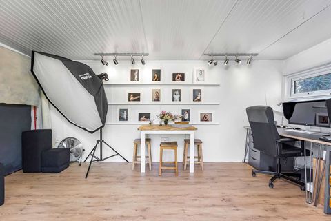 7.5M X 3M Home Photography Studio Gallery | Green Retreats regarding Photographer Enthusiast Home Tour