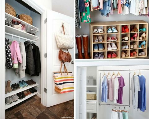 7 Borderline Genius Small Closet Organization Hacks - Balancing Bucks regarding Creative divider ideas for maximizing small closet storage