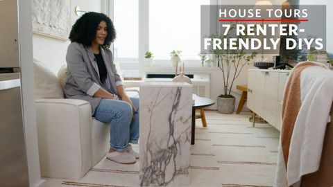 7 Cool Renter-Friendly Diy Projects | Apartment Therapy - Youtube in Renter Friendly Apartment House Tour